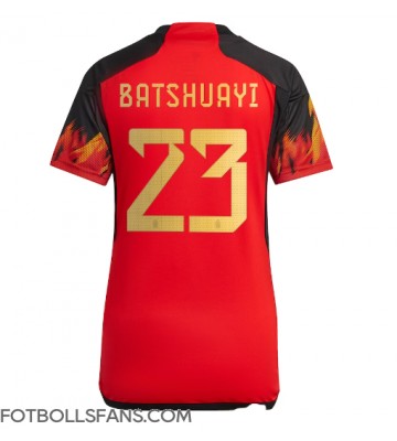 Belgien Michy Batshuayi #23 Replika Hemmatröja Damer VM 2022 Kortärmad